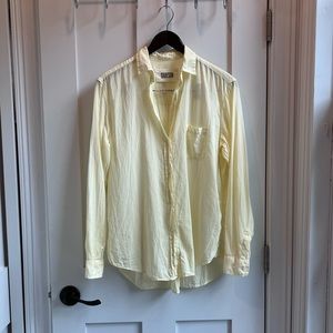 Grayson The Hero Shirt in Pale Yellow Tissue Cotton Size 02 (Wears like M)
